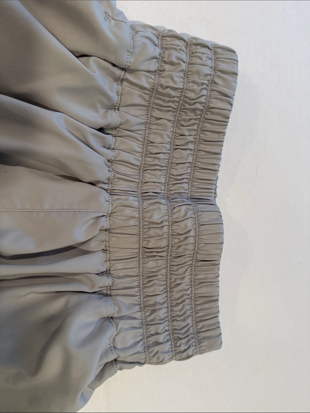 Nike Women's Smocked Waist Athletic Shorts - Grey - Picture 5 of 9